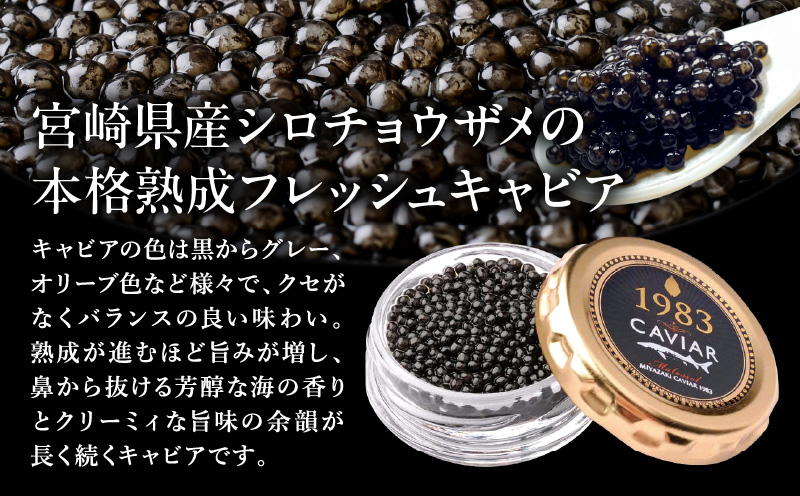 【日本ギフト大賞2017 ふるさとギフト最高賞(宮崎県賞)】宮崎キャビア1983 プレミアム(60g) キャビア 60g 本格熟成 チョウザメ 高級珍味 高級食材 珍味 世界三大珍味 化粧箱 贈り物 贈答 贈答用 ギフト グルメ お取り寄せ_M017-026_01
