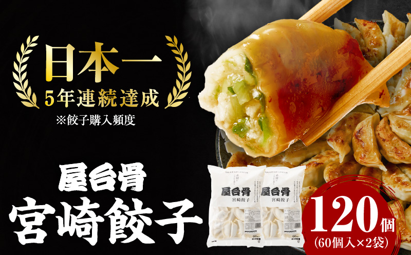 【簡易包装】屋台骨 宮崎餃子(60個×2袋)_M061-004-02
