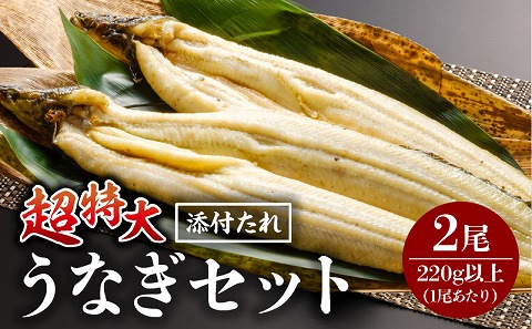 うなぎ白焼(超特大サイズ) 2尾_M069-023