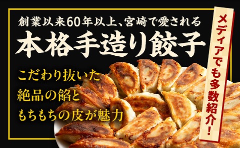 【定期便偶数月】宮崎餃子専門店・黒兵衛・餃子5パック（50個）×隔月6回_M126-T002