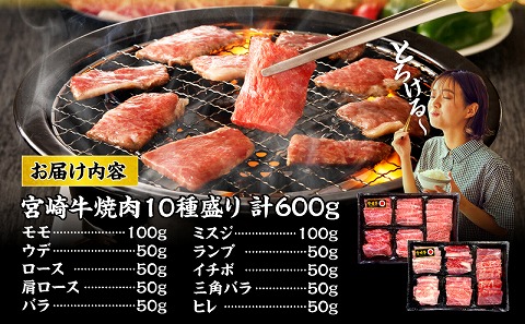 宮崎牛焼肉10種盛り合わせ_M132-067