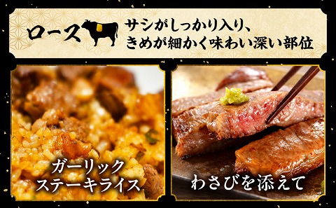 【市制100周年特別規格・期間限定】宮崎県産黒毛和牛ロースステーキ250g×2 合挽きハンバーグ100g×2個 合計700g_M132-091-B