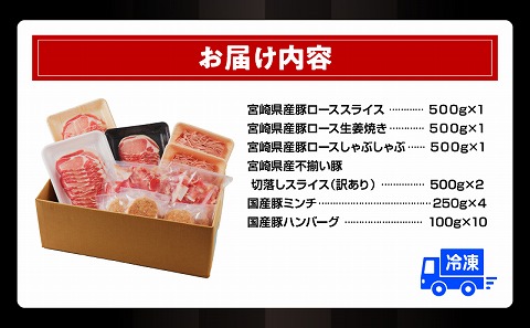 【最速便】ロースたっぷり大満足豚肉バラエティセット4.5kg_M132-064-Z