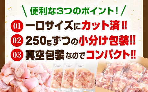 宮崎県産若鶏 もも肉 2.5kg（250g×10パック）_M146-008_01