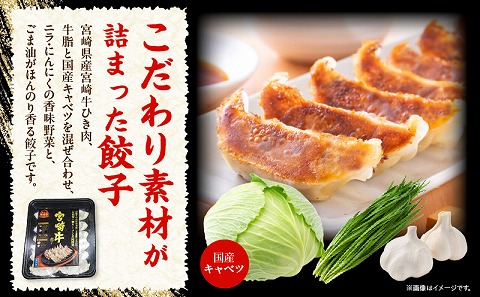 宮崎牛餃子セット　12個入り/5パックセット　合計60個 餃子 セット 60個 国産 宮崎牛 冷凍餃子 キャベツ 牛肉 肉 中華 中華料理 中華惣菜 惣菜 お惣菜 おつまみ つまみ おかず ぎょうざ ギョウザ 焼餃子 焼き餃子 蒸し餃子 冷凍 パック お取り寄せ 取り寄せ_M165-001