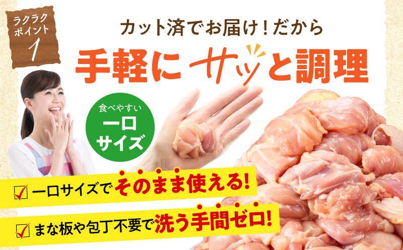 宮崎県産 鶏もも肉 計3.6kg(300g×12パック) 国産 鶏肉 もも肉 もも 肉 カット カット済み 小分け 冷凍 パック 唐揚げ 料理 おかず 300g_M179-032-02
