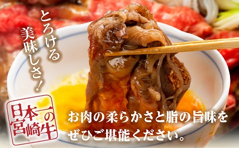 宮崎牛モモ1.5mmスライスすき焼き用 合計600g_M199-007