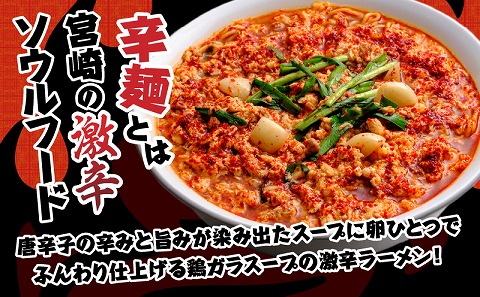 風来軒 宮崎辛麺「中野屋」（常温生麺）2食入×3袋_M285-002