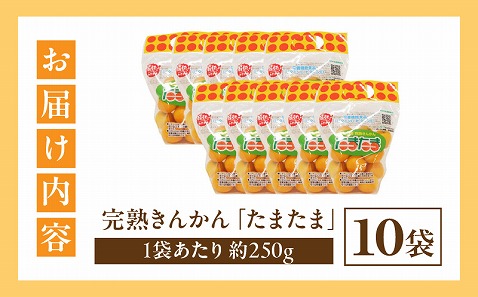 【期間・数量限定】完熟きんかん「たまたま」 10袋セット_M344-006