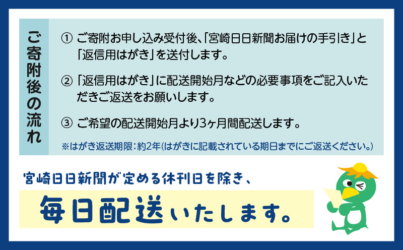 宮崎日日新聞 3ヶ月分 地方新聞 地域新聞 ローカル新聞 新聞 日刊紙 朝刊_M366-001-02