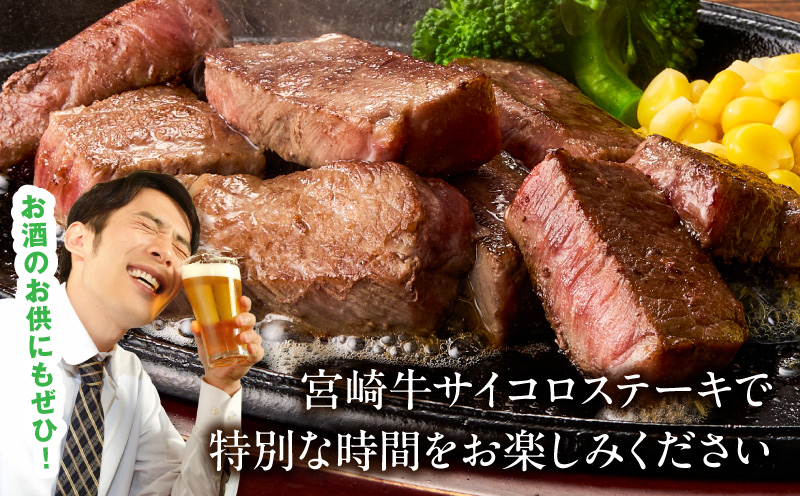 宮崎牛赤身サイコロステーキ 600g 和牛 ステーキ カット済_M389-011
