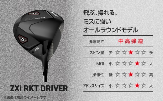 スリクソン ZXi RKT ドライバー レフトハンド Diamana ZXi-Ⅱ 50 カーボンシャフト (9/S)【2026モデル】_JI-C704-9S ダンロップ スリクソン ZXiシリーズ 2026年モデル ドライバー カーボンシャフト ゴルフ用品 スポーツ用品 日本製 MADE IN JAPAN 国産 ゴルフクラブ