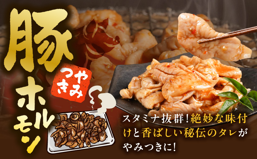 やみつき豚ホルモン!3kg!真空小分けパック!≪みやこんじょ特急便≫_LG8-3303-Q_(都城市) 国産豚 ホルモン 味付き 300g×10P 3kg 小分け 真空パック 豚肉