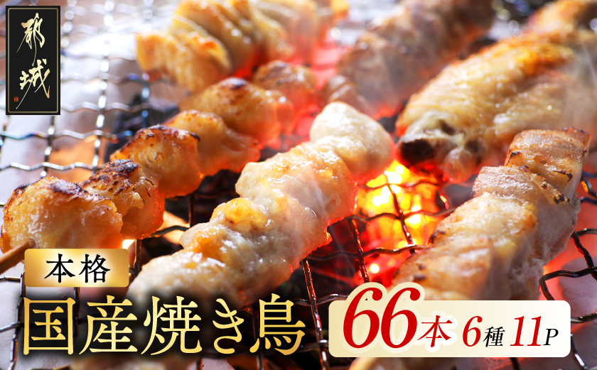 職人串打ちの本格焼き鳥66本!!≪みやこんじょ特急便≫_MJE-33-014-66-Q
