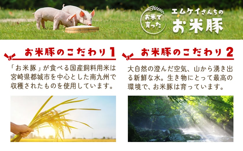 お米豚2.2kgセット≪みやこんじょ快速便≫_14-3101-R