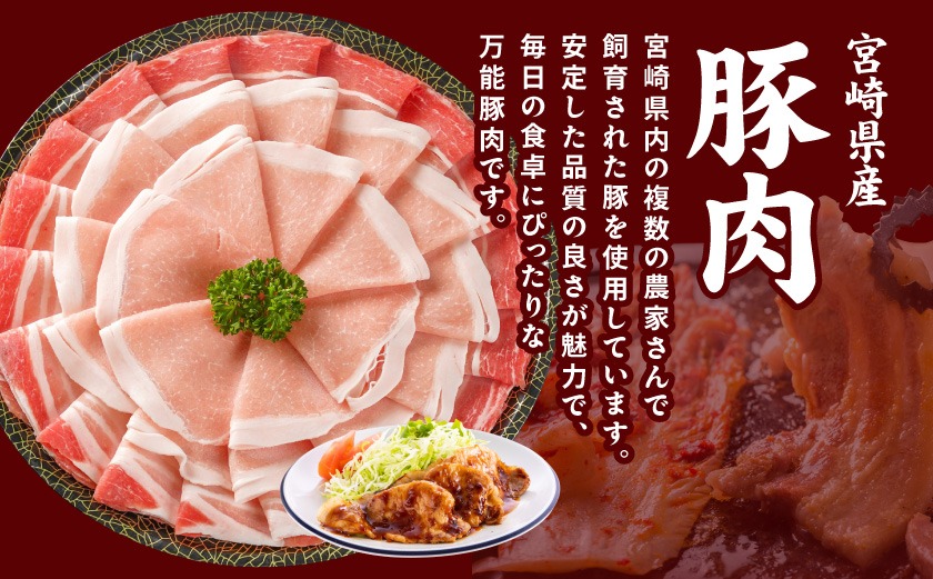 宮崎県産豚わくわく4.1kgセット(真空)≪みやこんじょ快速便≫_AC-84-002-4100g-R