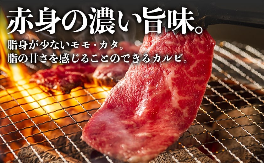【国産黒毛和牛】モモ・カタ・カルビ焼肉セット 1kg_AC-E903