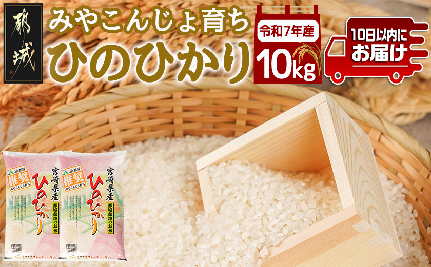 みやこんじょ育ち都城産ひのひかり10kg≪みやこんじょ特急便≫_31-K701-Q