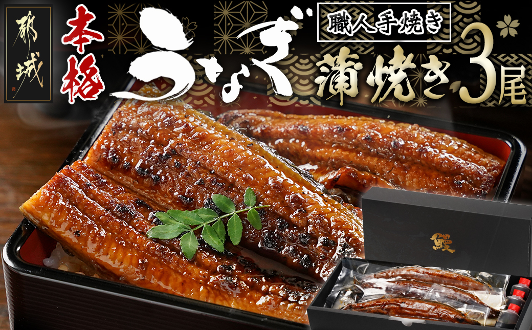 職人手焼きの本格うなぎ蒲焼き3尾_AC-3301