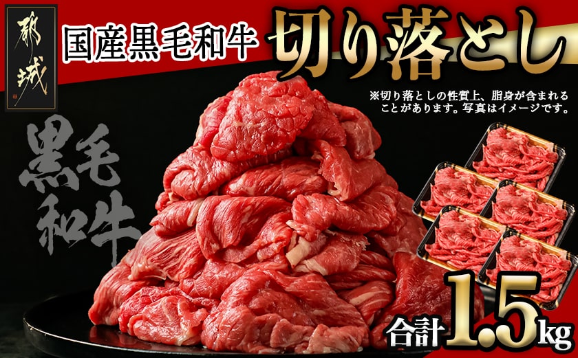 【国産黒毛和牛】切り落とし 1.5kg (300g×5P)_18-E901