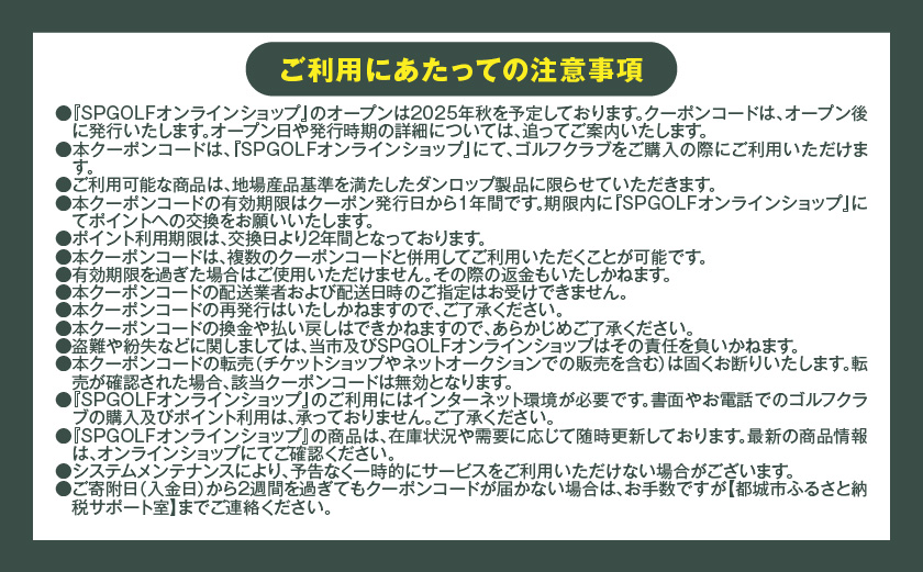 【先行受付】ゴルフクラブ購入補助券 300,000円_GI-C701