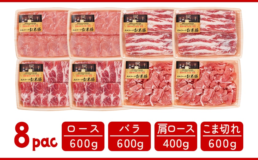 お米豚2.2kgセット_14-3101