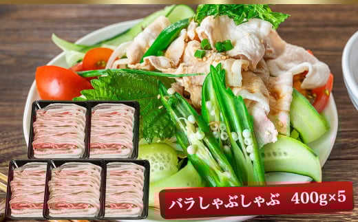 「前田さん家のスウィートポーク」ロース&バラしゃぶしゃぶ4kgセット_AC-8907_(都城市) 豚肉セット 豚ロースしゃぶしゃぶ 豚バラしゃぶしゃぶ 400g×5パック 計4キロ ブランドポーク 