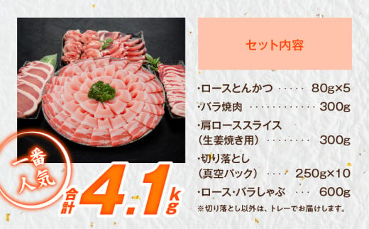 「高城の里」わくわく4.1kgセット(真空)≪みやこんじょ快速便≫_22-84-001-4100g-R