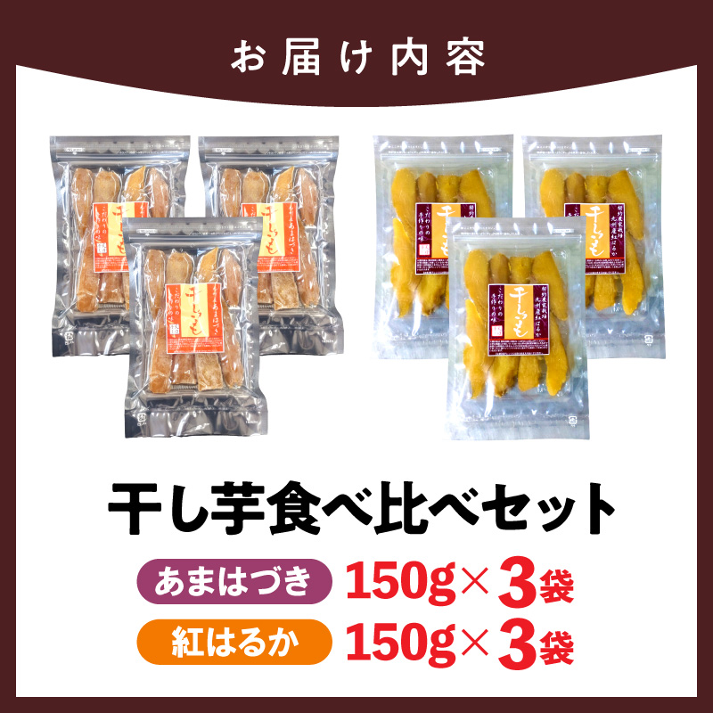 【先行予約】2026年10月より順次発送開始 あまはづき、紅はるか干し芋食べ比べセット N0152-YA0513