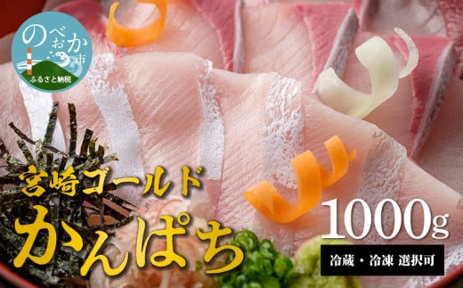 宮崎産 新海屋 鰤屋金太郎 宮崎ゴールドカンパチ 1000g　冷凍　N018-ZB315_2