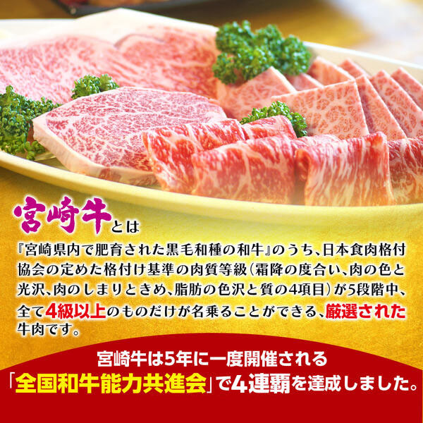 宮崎牛焼肉用800g（A5等級）　N061-ZC402