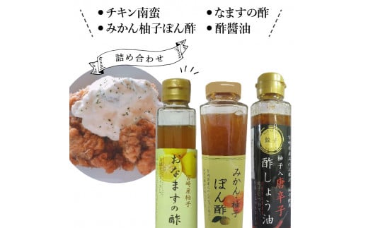 チキン南蛮　なますの酢　みかん柚子ぽん酢　酢醤油　詰め合わせ　N0145-ZA460