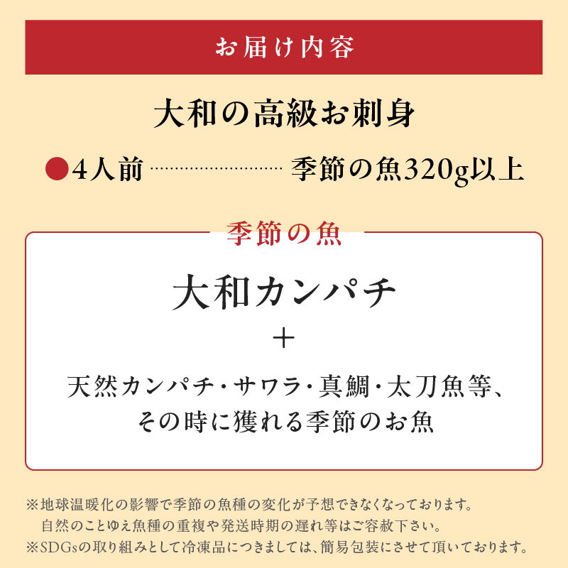 【単月お届け】大和の高級お刺身4人前 N072-YA189_2