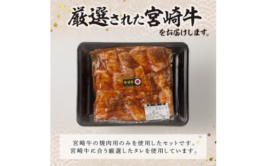 宮崎牛タレ漬け焼肉用　450g（A5等級）　N061-ZA434