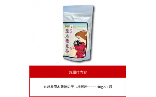 天然 うま味調味料 九州産 原木椎茸 粉 40g　N0155-A0190