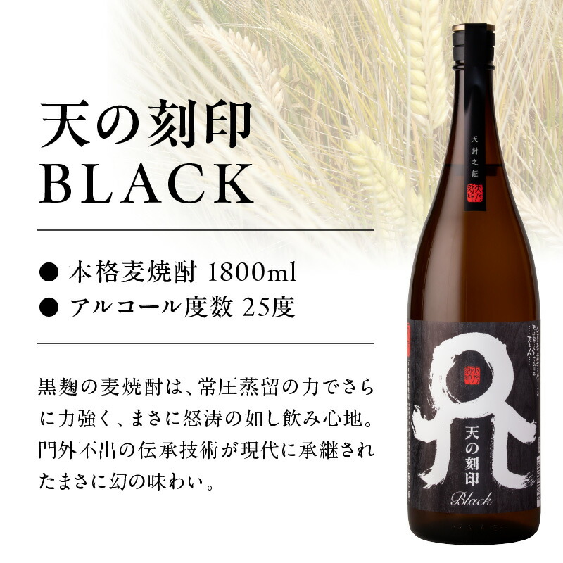 天の刻印、天の刻印BLACK飲み比べ6本セット N076-YD0170