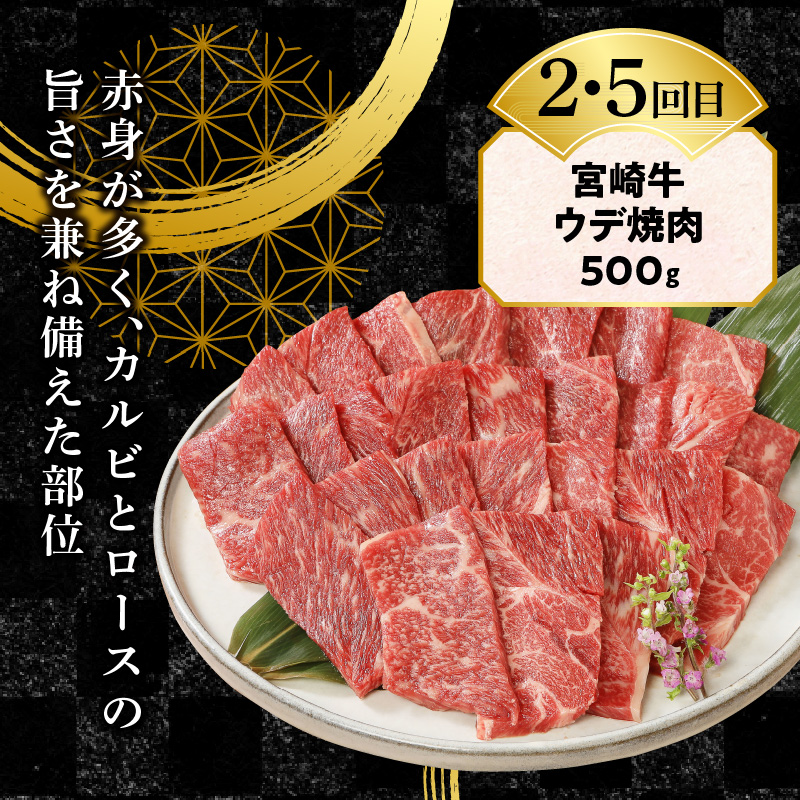 【6ヶ月定期便】宮崎牛食べ比べ焼肉 N0147-YE077