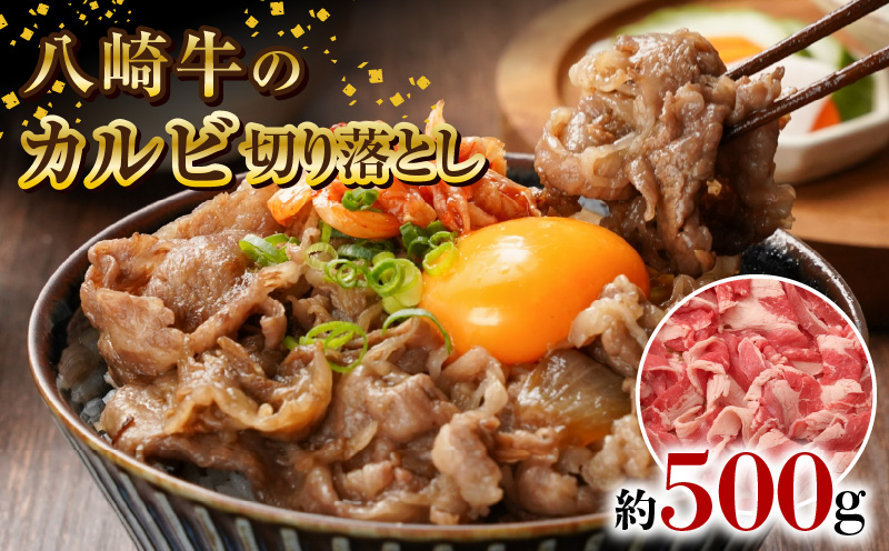 八崎牛のカルビ切り落とし 500g N0105-YA0490