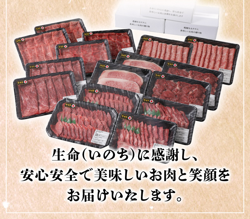 宮崎牛焼肉食べ比べ3種盛合計300gN0140-YA5506