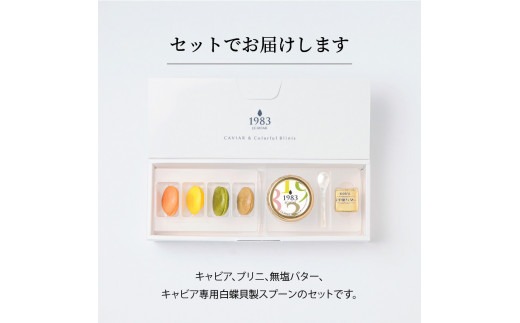 宮崎キャビア1983(12g)&カラフルブリニセット N027-YC910