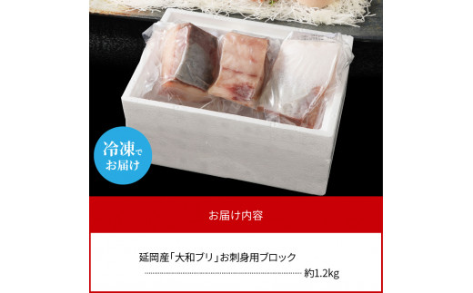 【大和海商】大和ﾌﾞﾘの切り身たっぷりｾｯﾄ約1.2kg N072-YA945