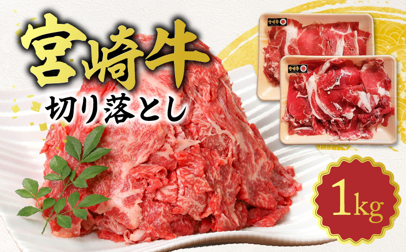 宮崎牛切り落とし1kg N0140-YA870