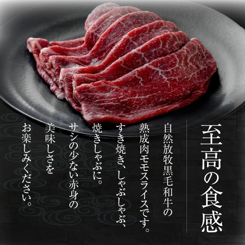 八崎牛の熟成モモスライス約250g×2 N0105-YC626