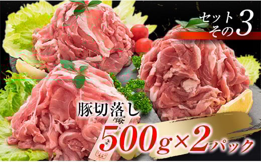 数量限定 豚肉 豚ロース 豚バラ 豚切落し セット 合計3kg ポーク 国産 万能食材 大容量 スライス 切り落とし 豚肩ロース 食べ比べ 生姜焼き すき焼き 冷しゃぶ おかず お弁当 おつまみ 食品 人気 おすすめ お取り寄せ 詰め合わせ 宮崎県 日南市 送料無料_CB67-23