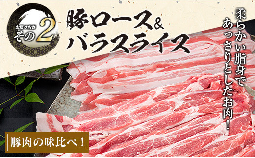 数量限定 豚肉 3種 鶏肉 1種 セット 合計3.54kg ポーク チキン 国産 食品 食べ比べ 豚ウデ 豚モモ 切落し 豚ロース 豚バラ スライス 万能食材 大容量 焼肉 豚汁 から揚げ バラエティ おかず おつまみ 人気 おすすめ 詰め合わせ 宮崎県 日南市 送料無料_CB108-25