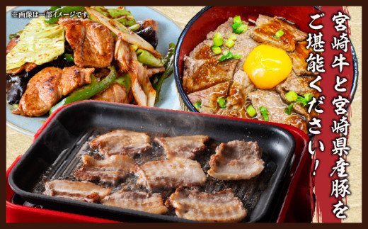 宮崎牛 宮崎県産豚 5種 食べ比べ 焼肉 セット 合計1.5kg 数量限定 肉 牛肉 豚肉 豚バラ 国産 食品 A4 A5 黒毛和牛 和牛 肩ロース モモ ウデ 豚肩ロース バーベキュー BBQ アウトドア おかず お弁当 ご褒美 お祝 記念日 贈り物 ギフト 贈答 冷凍 宮崎県 日南市 送料無料_DC25-24