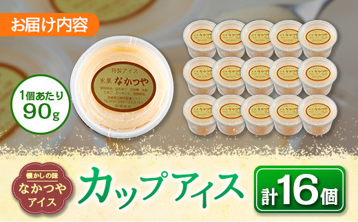 手作り アイス カップ セット 計16個 スイーツ デザート おやつ 国産 食品 加工品 お菓子 氷菓 なかつや 昔ながら 懐かしの味 ご褒美 お祝い 記念日 ギフト 贈り物 プレゼント お取り寄せ グルメ おすすめ おすそ分け 詰め合わせ 宮崎県 日南市 送料無料_CA35-23