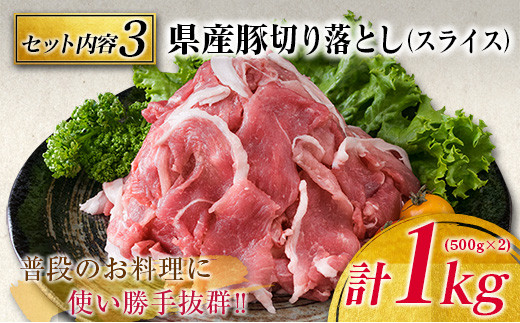 豚肉 3種 バラエティ セット 合計2kg 国産 宮崎県産 ポーク 豚ロース 切り落とし スライス おかず お弁当 おつまみ 食品 グルメ しゃぶしゃぶ とんかつ用 万能食材 焼肉 詰め合わせ 小分け 人気 おすすめ お取り寄せ おすそ分け 日南市 ミヤチク 送料無料_BB120-23
