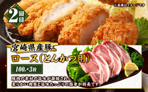 3か月 お楽しみ 牛 豚 厳選 スペシャル 定期便 総重量5.6kg 肉 牛肉 宮崎牛 肩ウデ ロースステーキ 豚肉 6種 盛り合わせ セット 豚ロース 豚バラ 小間切れ すき焼き しゃぶしゃぶ 黒毛和牛 A4 A5 和牛 国産 食品 牛丼 薄切り おすすめ ミヤチク 宮崎県産 日南市 送料無料_HE8-25
