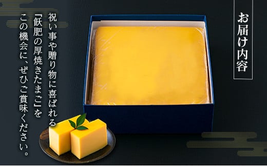 飫肥 厚焼きたまご 加工品 玉子焼き 国産 卵 名物 人気 おすすめ 加工食品 郷土料理 和食 惣菜 お弁当 デザート おやつ おつまみ お土産 ギフト 贈り物 プレゼント お祝 おすそ分け お取り寄せ グルメ 宮崎県 日南市 送料無料_BA61-23